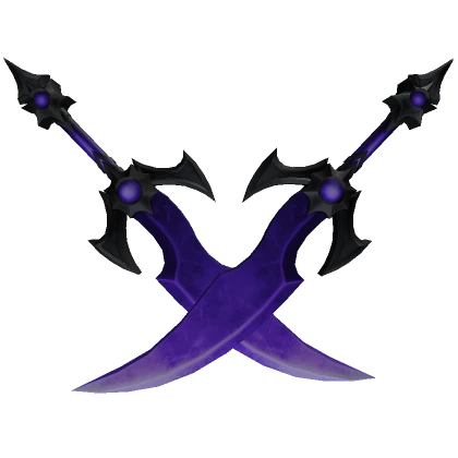 Dual Purple Monster Swords