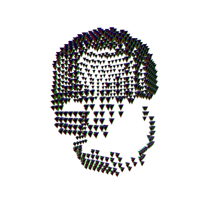 Glitched Nanobots Skull 