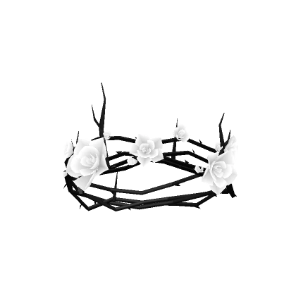 Black & White Thorn Rose Crown