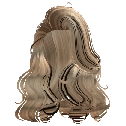 Voluminous Eva Curls in Blonde Streaks