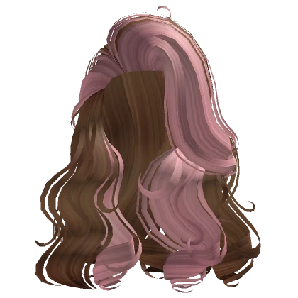 Voluminous Eva Curls in Brown Pink