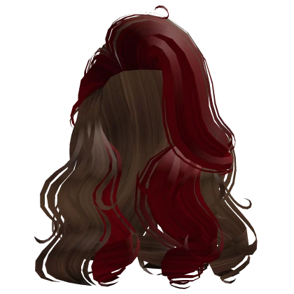 Voluminous Eva Curls in Brown Red