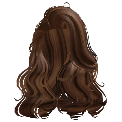 Voluminous Eva Curls in Brown Streaks