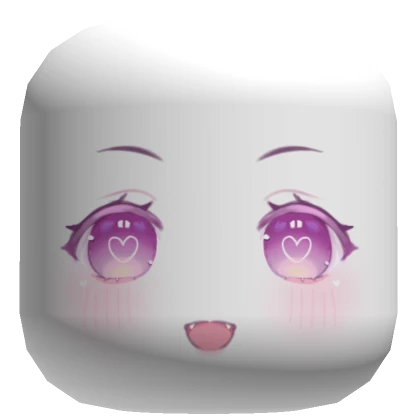 ♡ kawaii heart blush chibi anime face