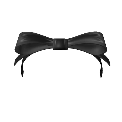 Cute black preppy bow