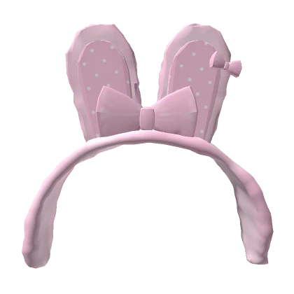 Cute pink kawaii bunny headband 