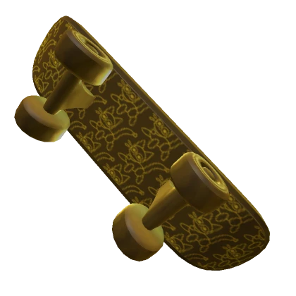 Gold Doodle Skateboard