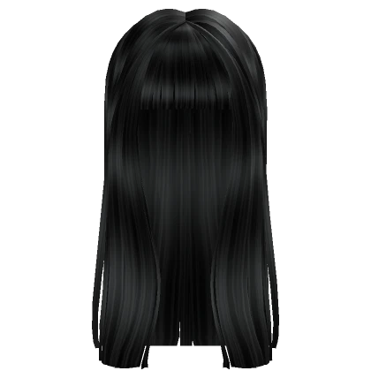 Black Long Straight Bang Hair