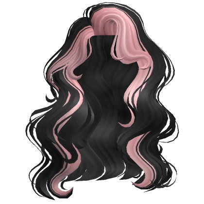 Messy Starlet Hair Black Pink