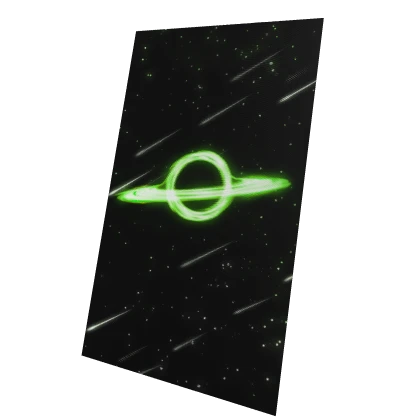 Animated Cape: Black Hole (Green)