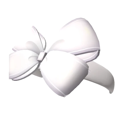 ❤ White Bow Headband