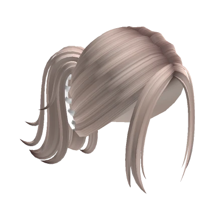 Y2K Clipped Ponytail (Platinum)