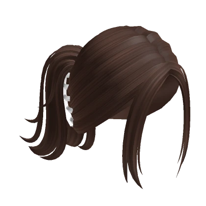 Y2K Clipped Ponytail (Brown)