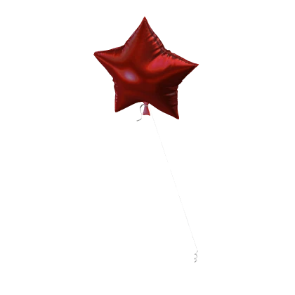 Red Star Balloon [Hand Held]