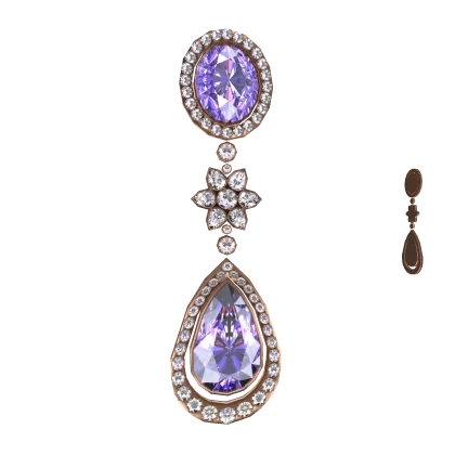 Elegant Amethyst Earrings