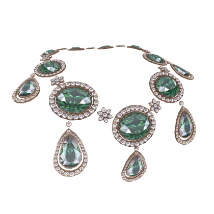 Elegant Emerald Necklace 3.0