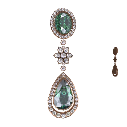 Elegant Emerald Earrings