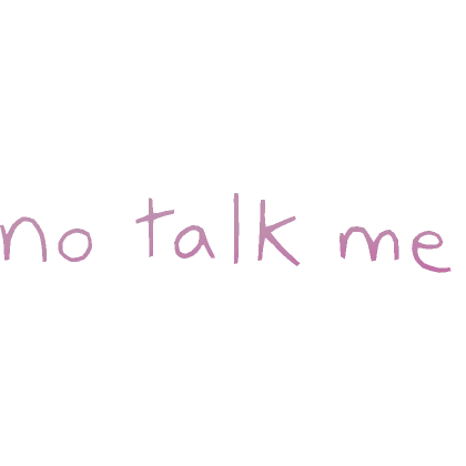 No Talk Me Floating Message Pink