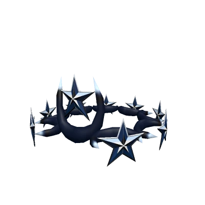 Blue and White Star Crown