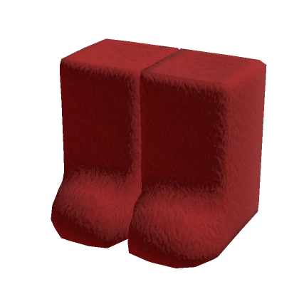 Y2K Fuzzy Red Boots