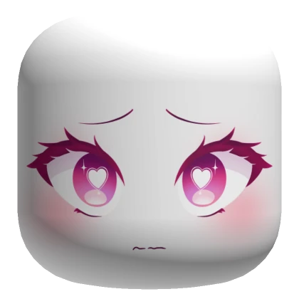 Lovestruck Anime Face - White