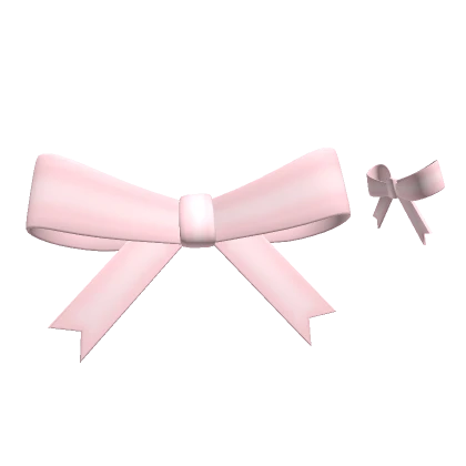 ♡ basic pink double bows