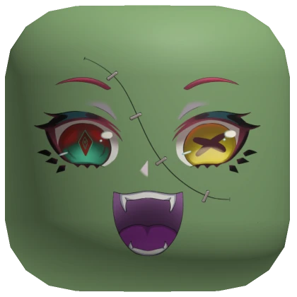 Sinister Dracula Zombie Face [Moss Green]