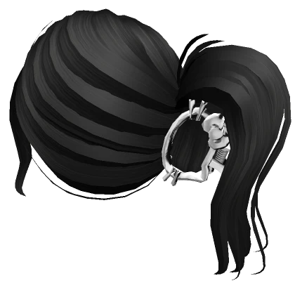 Cute Updo w/ Kitty Hairclip in Black ♡