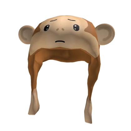 cute kawaii sad monkey hood