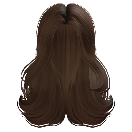 Casual Middle Part Hairstyle in Brown