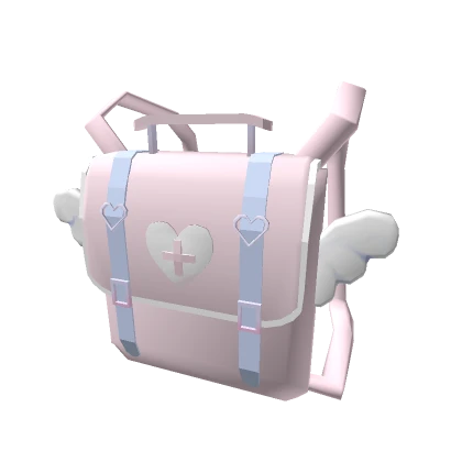 ୨୧ Kawaii Angel Nurse Pink Blue backpack 3.0