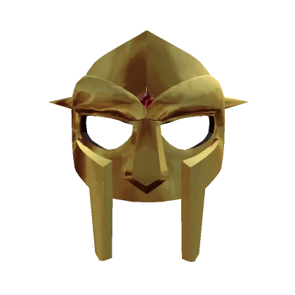 Realistic Gold Gladiator Of DOOM Mask