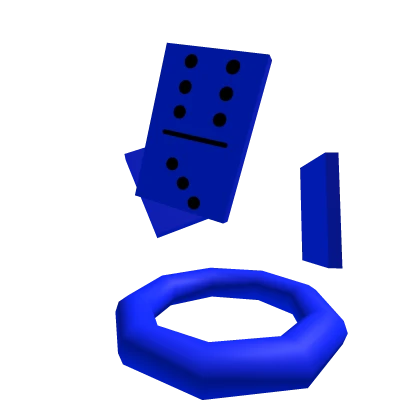 Blue Flying Dominos