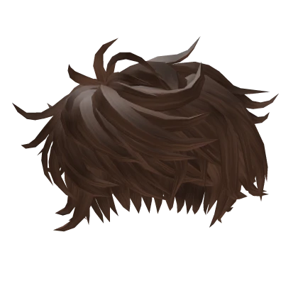 Short Anime Messy Brown Hair