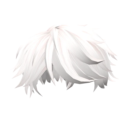 Short Anime Messy white Hair Season 3.0