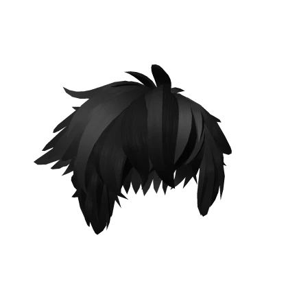 Short Anime Messy Black Hair Season 4.0