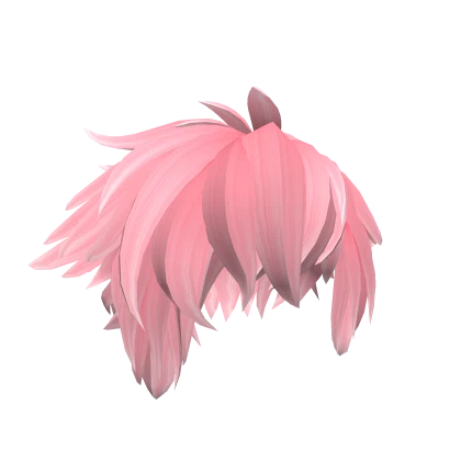 Short Anime Messy Pink Hair Season 4.0