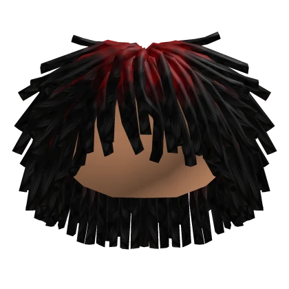 Reverse Red Freeform Locs