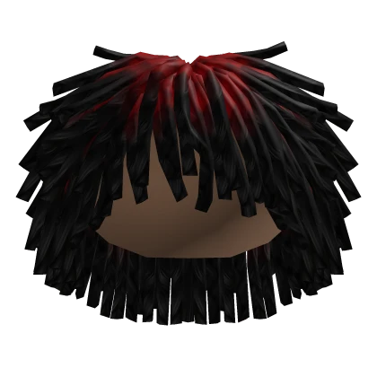 Reverse Red Freeform Locs