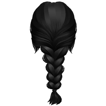 Soft Messy Braid in Black