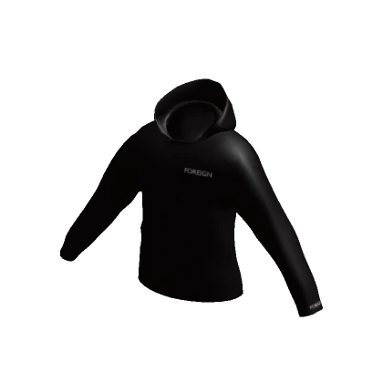 Foreign Exclusive Black Hoodie