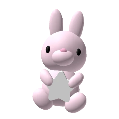 Cute pink kawaii bunny plushie