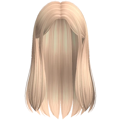 Soft Long Straight Hime Hair (Blonde)