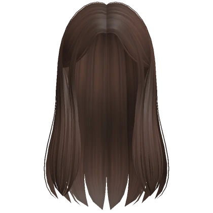 Soft Long Straight Hime Hair (Brown)