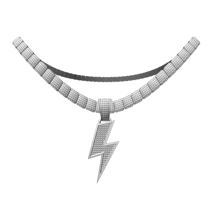 ICED OUT LIGHTNING BOLT CHAIN