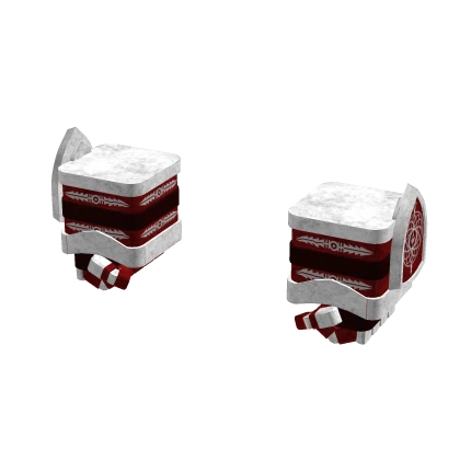 Red & White Gauntlets