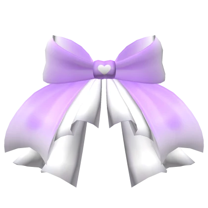 Cutesy Purple Waist Bow with Ruffled Skirt