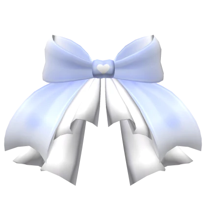 Cutesy Blue Waist Bow with Ruffled Skirt