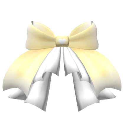 Cutesy Yellow Waist Bow with Ruffled Skirt