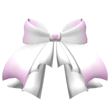 Cutesy White n Pink Waist Bow with Ruffled Skirt